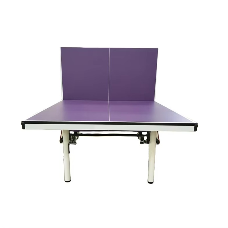 Table Tennis Folding Table - โต๊ะเทนนิสพับได้สองตอน แบบเคลื่อนย้ายได้สำหรับใช้ในร่ม พร้อมล้อ
