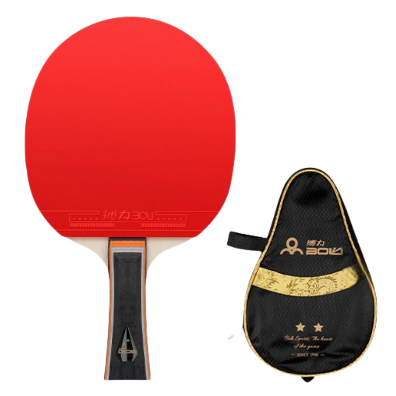 Table Tennis Grip Types - ไม้ปิงปอง 1 ชิ้น พร้อมกระเป๋า 2 ดาว