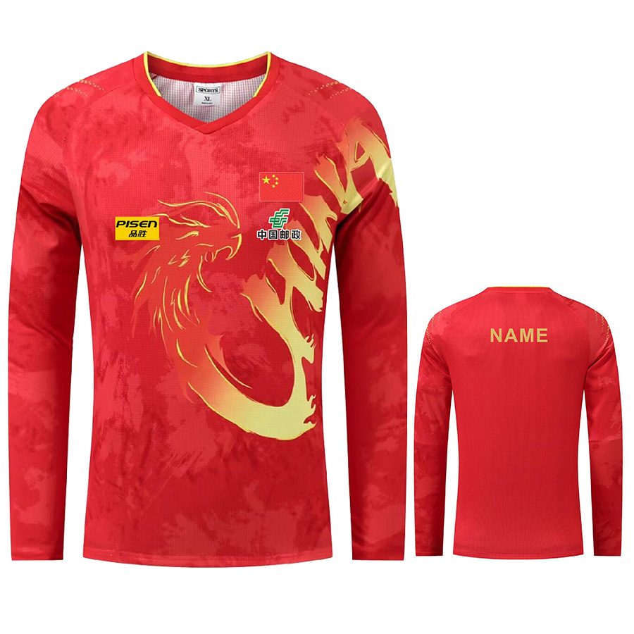 Table Tennis China - โลโก้ข้อความที่กําหนดเอง CHINA Fan Z.D. Dragon Championship