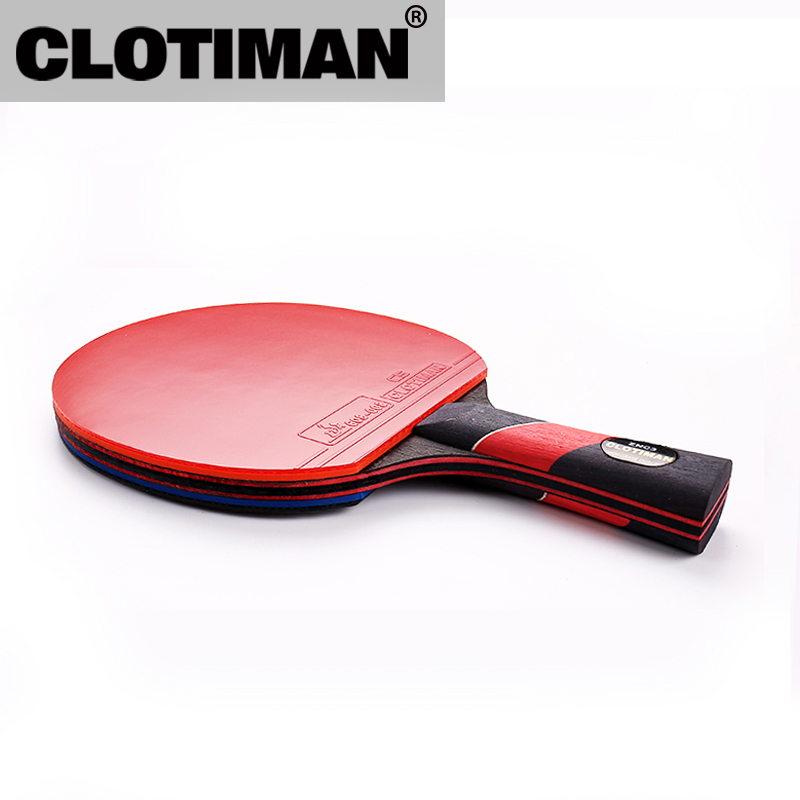 Table Tennis Grip Types - คุณภาพสูง Carbon Bat ตารางไม้เทนนิสยาง Pingpong Paddle