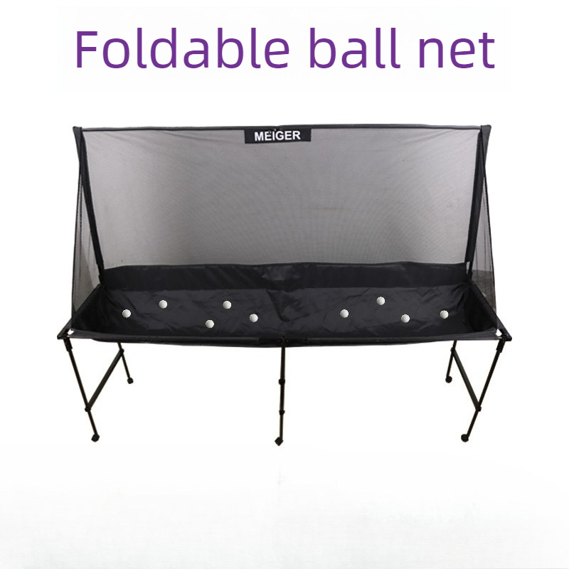 Table Tennis Folding Table - ตาข่ายเก็บลูกปิงปองแบบเคลื่อนย้ายได้ ตาข่ายปิงปองความจุขนาดใหญ่ ตาข่ายจับลูกแบบพับได้ อุปกรณ์กีฬาแบบมืออาชีพ
