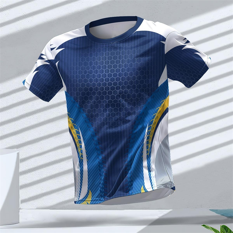 เสื้อยืดกีฬาพิมพ์ลายกราฟิกเรขา - Table Tennis China บทวิจารณ์และราคา