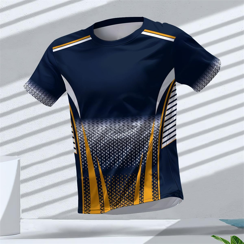 เสื้อยืดกีฬาพิมพ์ลายกราฟิกเรขา - Table Tennis China บทวิจารณ์และราคา