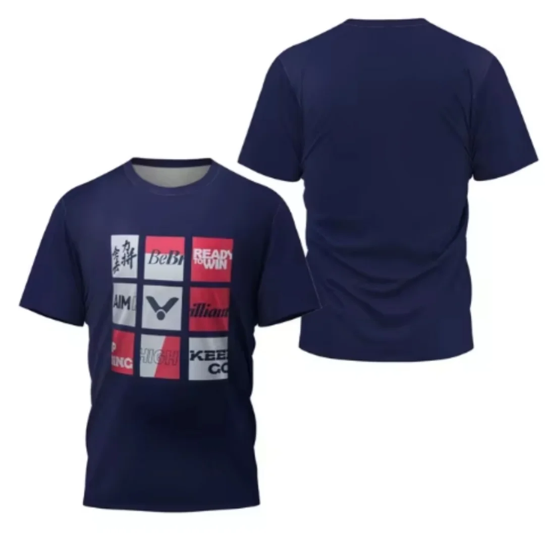 เสื้อยืดแบดมินตันผู้ชายลายเลเซ - Table Tennis China บทวิจารณ์และราคา