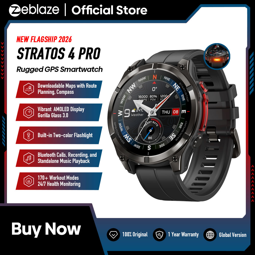 นาฬิกาสมาร์ทวอทช์ New Zeblaze  - Table Tennis World บทวิจารณ์และราคา