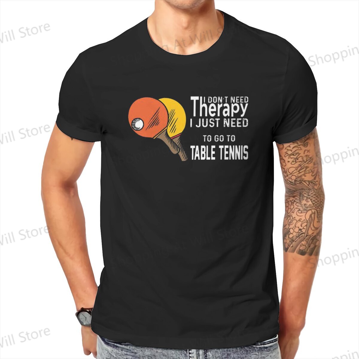 เสื้อลายกีฬาปิงปองผ้าฝ้ายบำบัด - Table Tennis China บทวิจารณ์และราคา