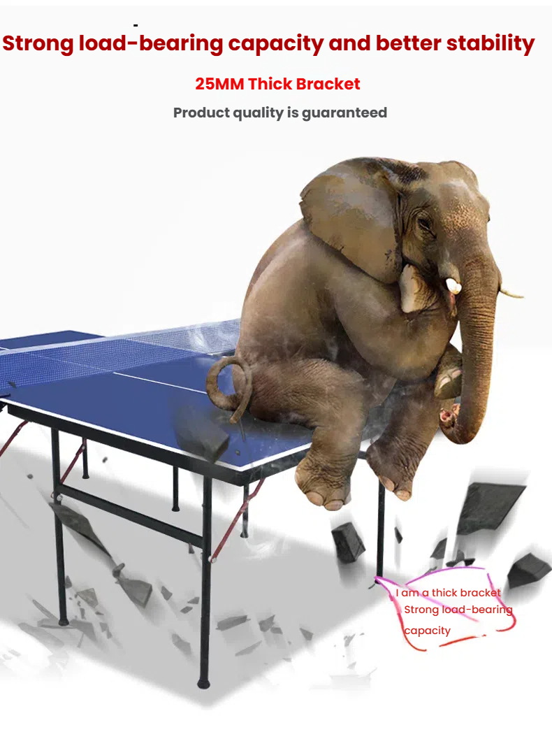 โต๊ะปิงปองพับได้ขนาดเล็กพกพาสะ - Table Tennis Folding Table บทวิจารณ์และราคา