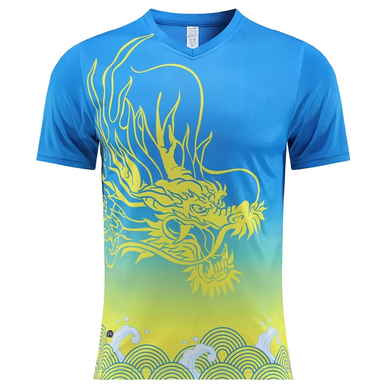 เสื้อยืดทีมลายกีฬาปิงปองเสื้อย - Table Tennis China บทวิจารณ์และราคา