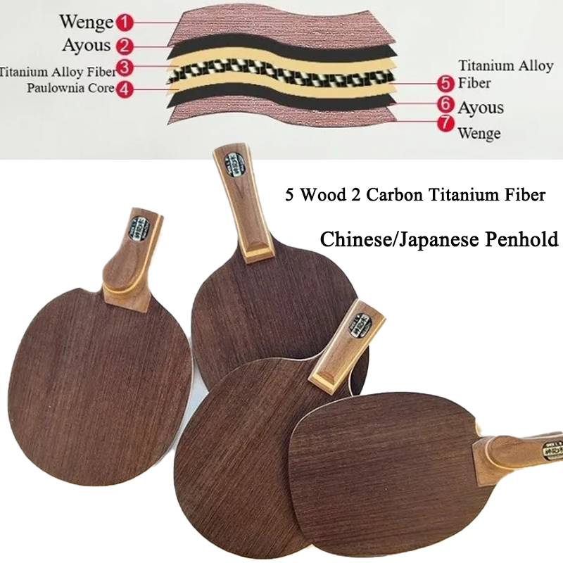 ไม้ปิงปองแบบจีน/ญี่ปุ่น 5 ชั้น - Table Tennis Paddle บทวิจารณ์และราคา