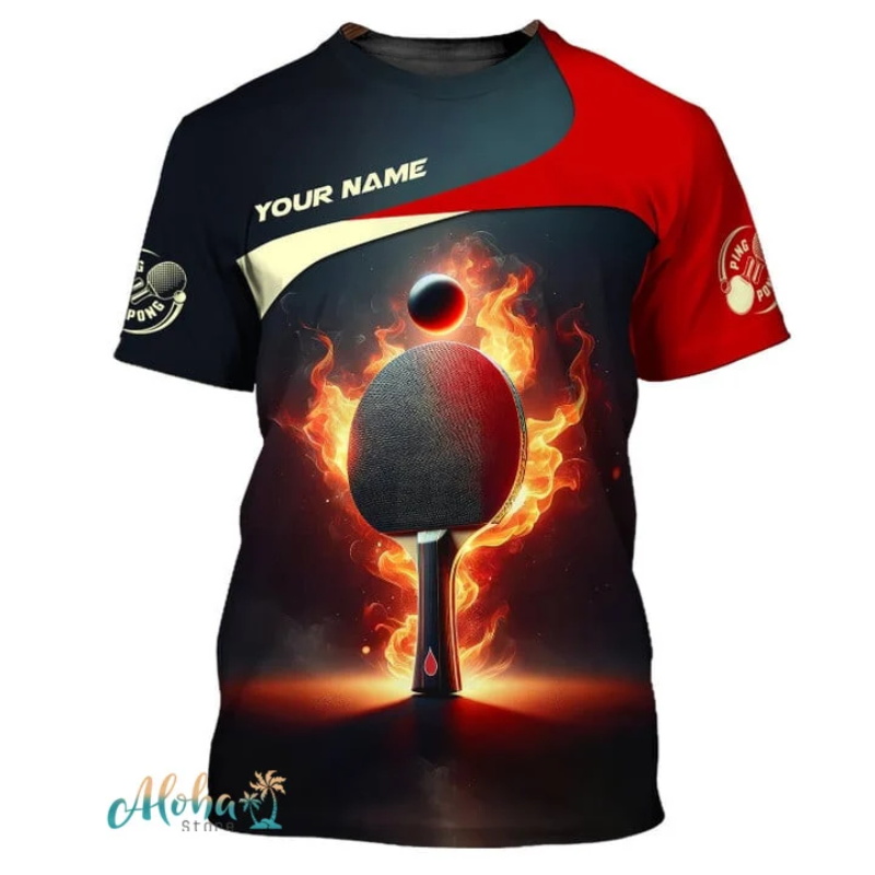 Full Print Ping Pong Tshirts F - Table Tennis China บทวิจารณ์และราคา